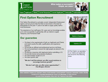 Tablet Screenshot of firstoptionrecruitment.com